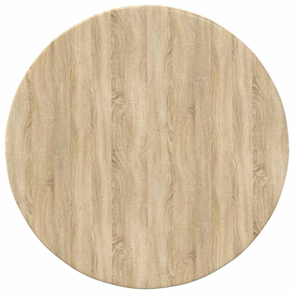 Deska Stolu Ø 50 X 1,5 Cm Kulatý Kompozitní Dřevo Dub Sonoma