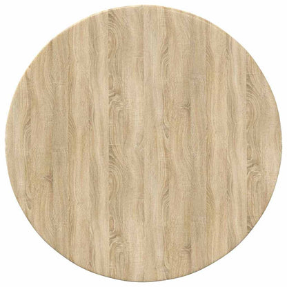 Deska Stolu Ø 50 X 1,5 Cm Kulatý Kompozitní Dřevo Dub Sonoma