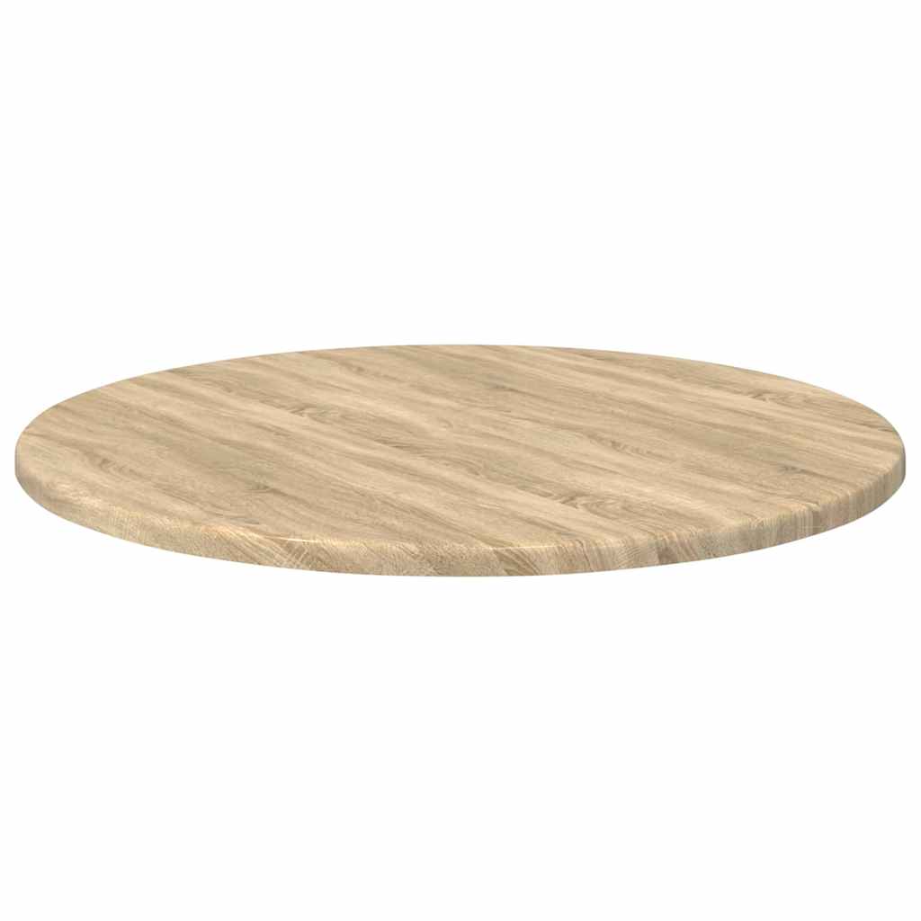 Deska Stolu Ø 50 X 1,5 Cm Kulatý Kompozitní Dřevo Dub Sonoma