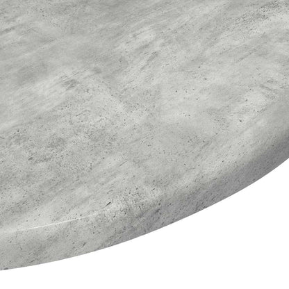 Deska Stolu Ø 50 X 1,5 Cm Kulatý Kompozitní Dřevo Betonově Šedá