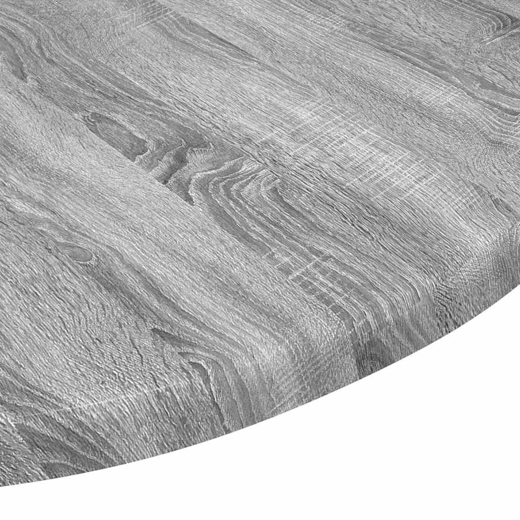 Deska Stolu Ø 50 X 1,5 Cm Kulatý Kompozitní Dřevo Šedý Sonoma