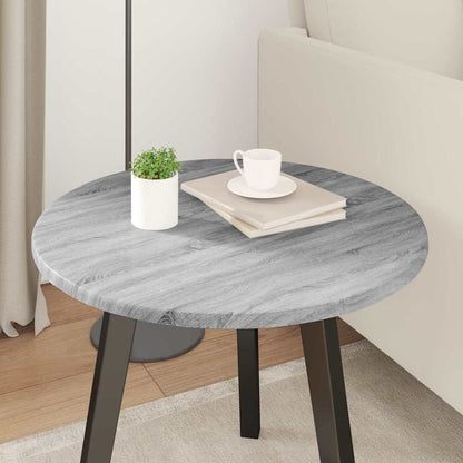 Deska Stolu Ø 50 X 1,5 Cm Kulatý Kompozitní Dřevo Šedý Sonoma