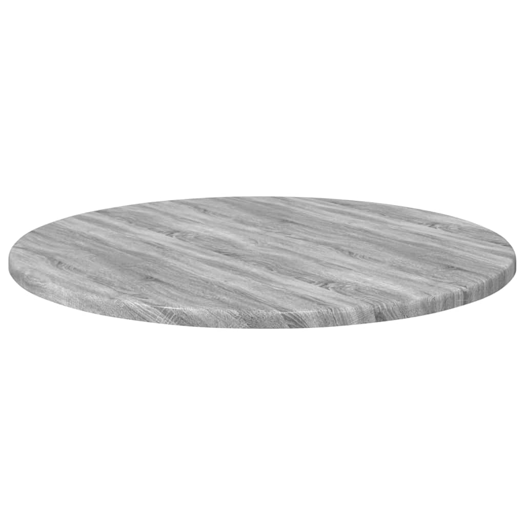 Deska Stolu Ø 50 X 1,5 Cm Kulatý Kompozitní Dřevo Šedý Sonoma