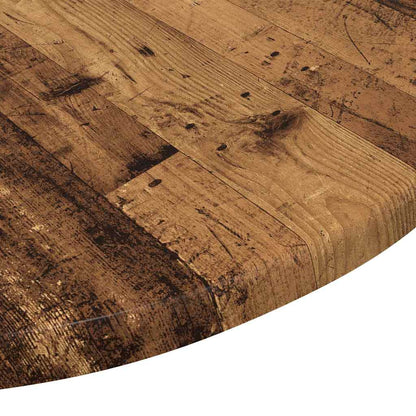 Deska Stolu Ø 50 X 1,5 Cm Kulatý Kompozitní Dřevo Staré Dřevo