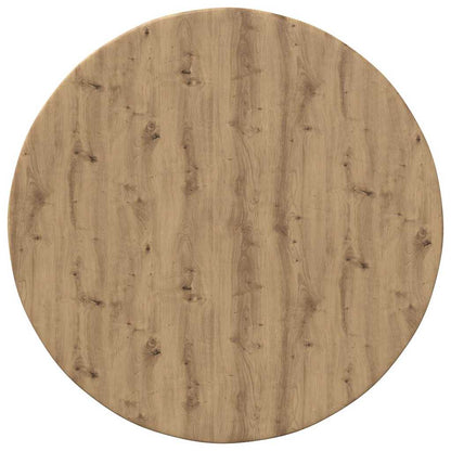 Deska Stolu Ø 50 X 1,5 Cm Kulatý Kompozitní Dřevo Dub Artisan
