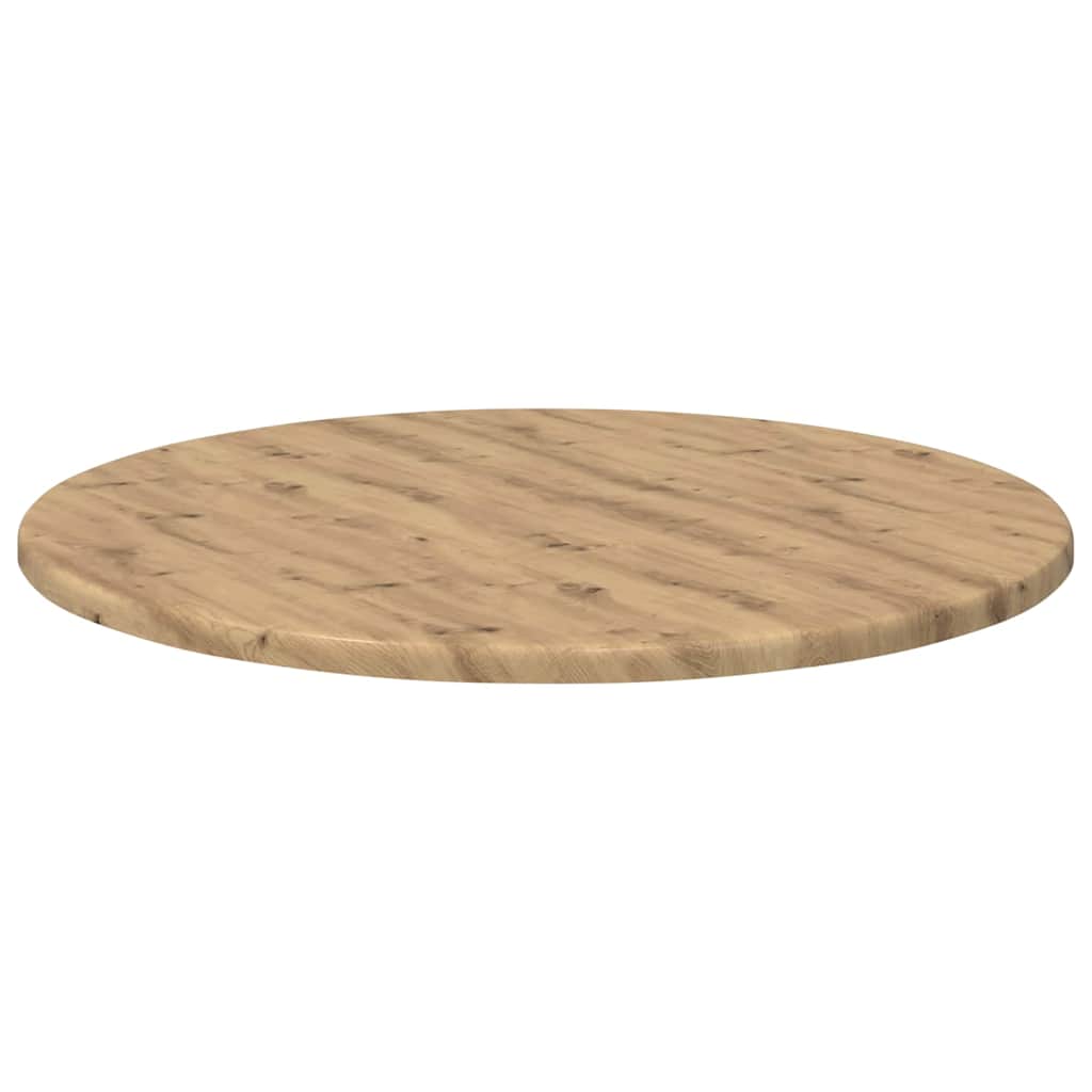 Deska Stolu Ø 50 X 1,5 Cm Kulatý Kompozitní Dřevo Dub Artisan