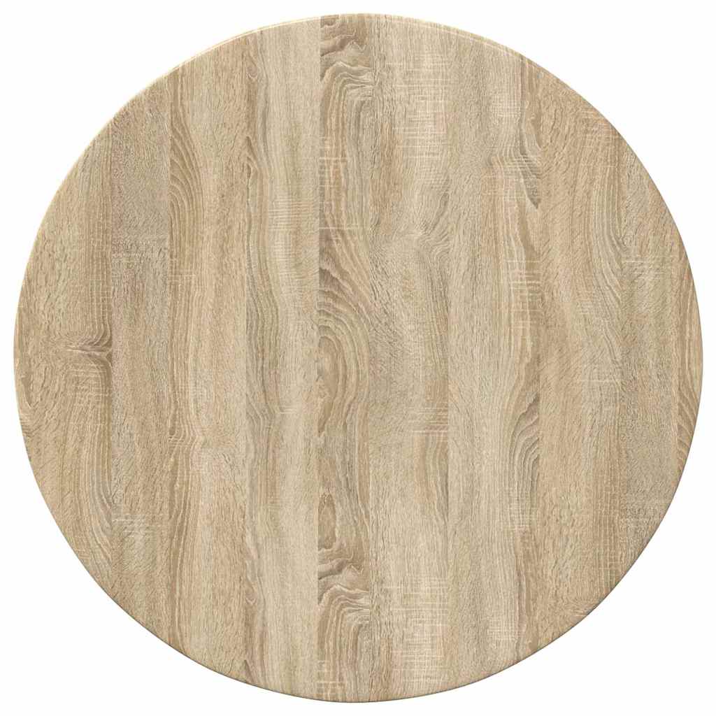 Deska Stolu Ø 60 X 1,5 Cm Kulatý Kompozitní Dřevo Dub Sonoma