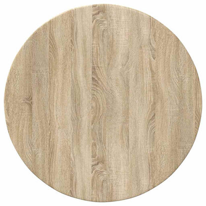 Deska Stolu Ø 60 X 1,5 Cm Kulatý Kompozitní Dřevo Dub Sonoma