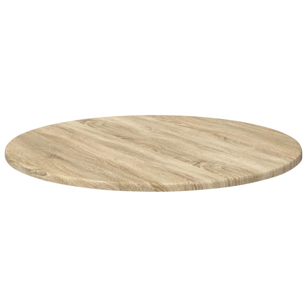 Deska Stolu Ø 60 X 1,5 Cm Kulatý Kompozitní Dřevo Dub Sonoma