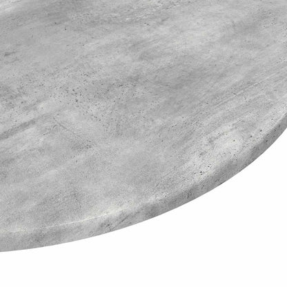 Deska Stolu Ø 60 X 1,5 Cm Kulatý Kompozitní Dřevo Betonově Šedá