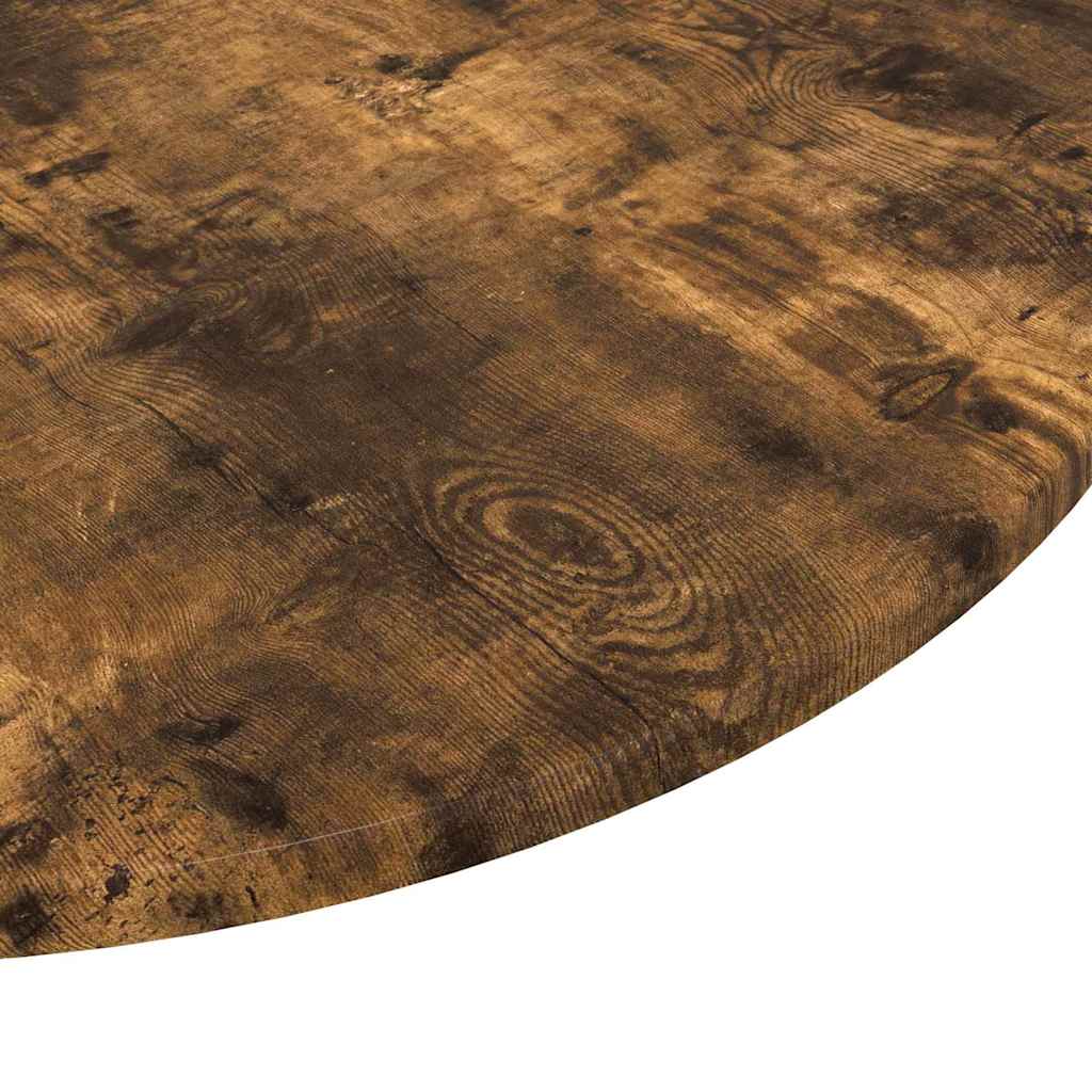 Deska Stolu Ø 60 X 1,5 Cm Kulatý Kompozitní Dřevo Kouřový Dub