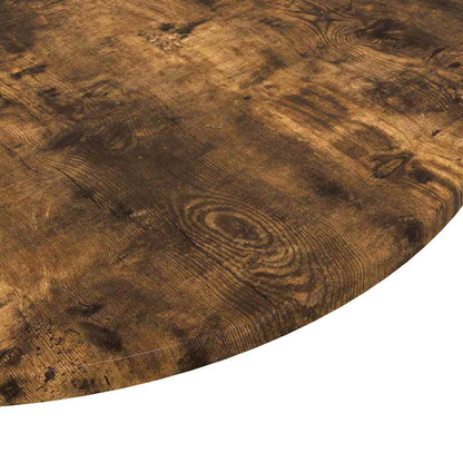 Deska Stolu Ø 60 X 1,5 Cm Kulatý Kompozitní Dřevo Kouřový Dub