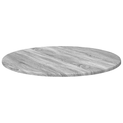 Deska Stolu Ø 60 X 1,5 Cm Kulatý Kompozitní Dřevo Šedý Sonoma