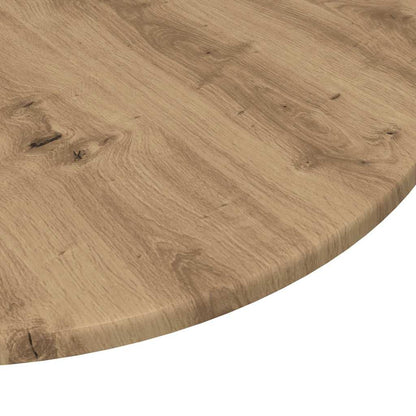 Deska Stolu Ø 60 X 1,5 Cm Kulatý Kompozitní Dřevo Dub Artisan