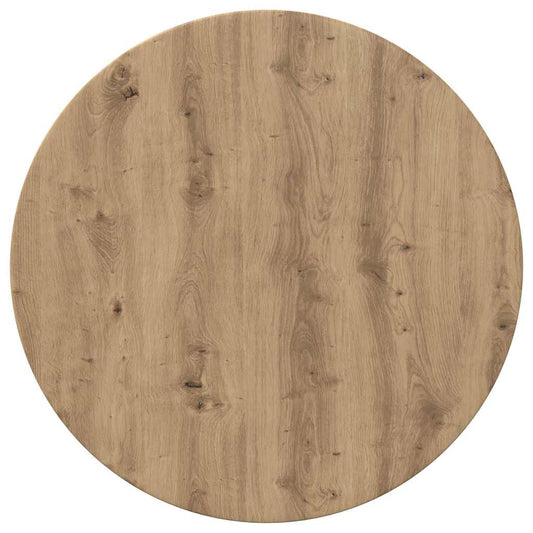 Deska Stolu Ø 60 X 1,5 Cm Kulatý Kompozitní Dřevo Dub Artisan