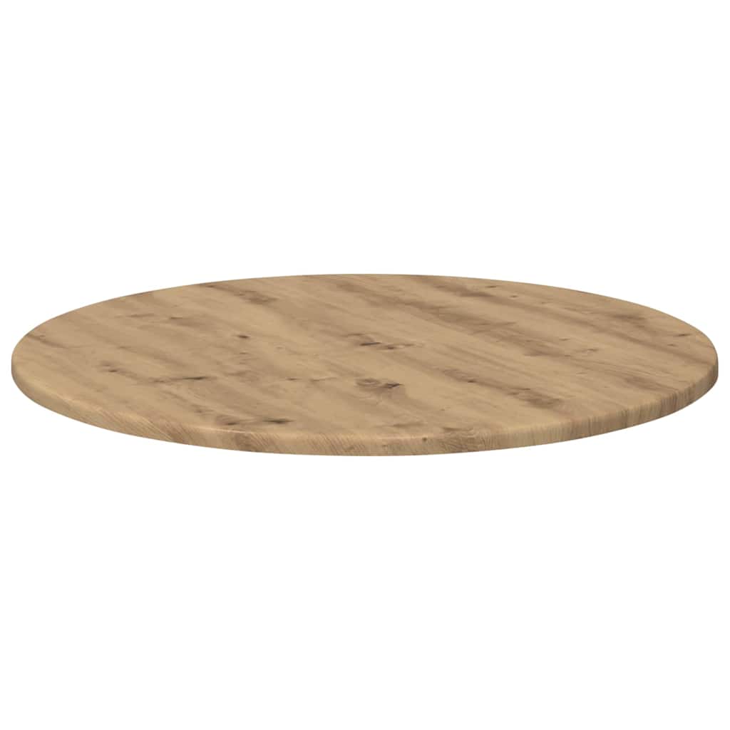 Deska Stolu Ø 60 X 1,5 Cm Kulatý Kompozitní Dřevo Dub Artisan
