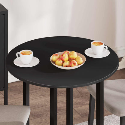 Deska Stolu Ø 70 X 1,5 Cm Kulatý Kompozitní Dřevo Černá
