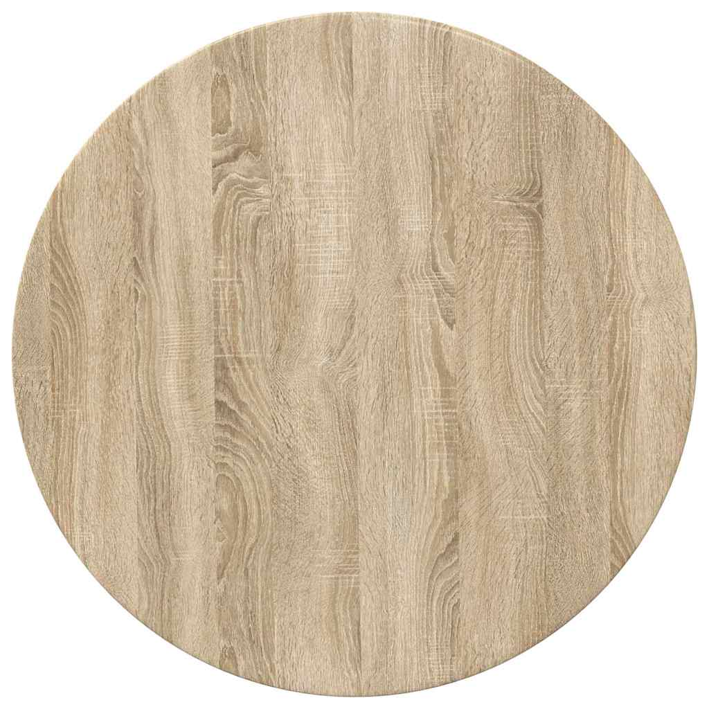 Deska Stolu Ø 70 X 1,5 Cm Kulatý Kompozitní Dřevo Dub Sonoma