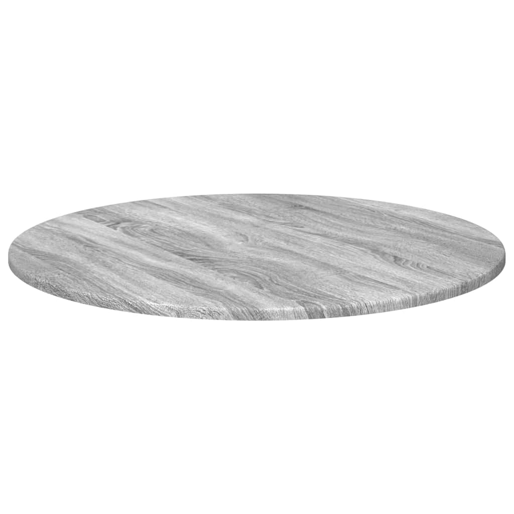 Deska Stolu Ø 70 X 1,5 Cm Kulatý Kompozitní Dřevo Šedý Sonoma