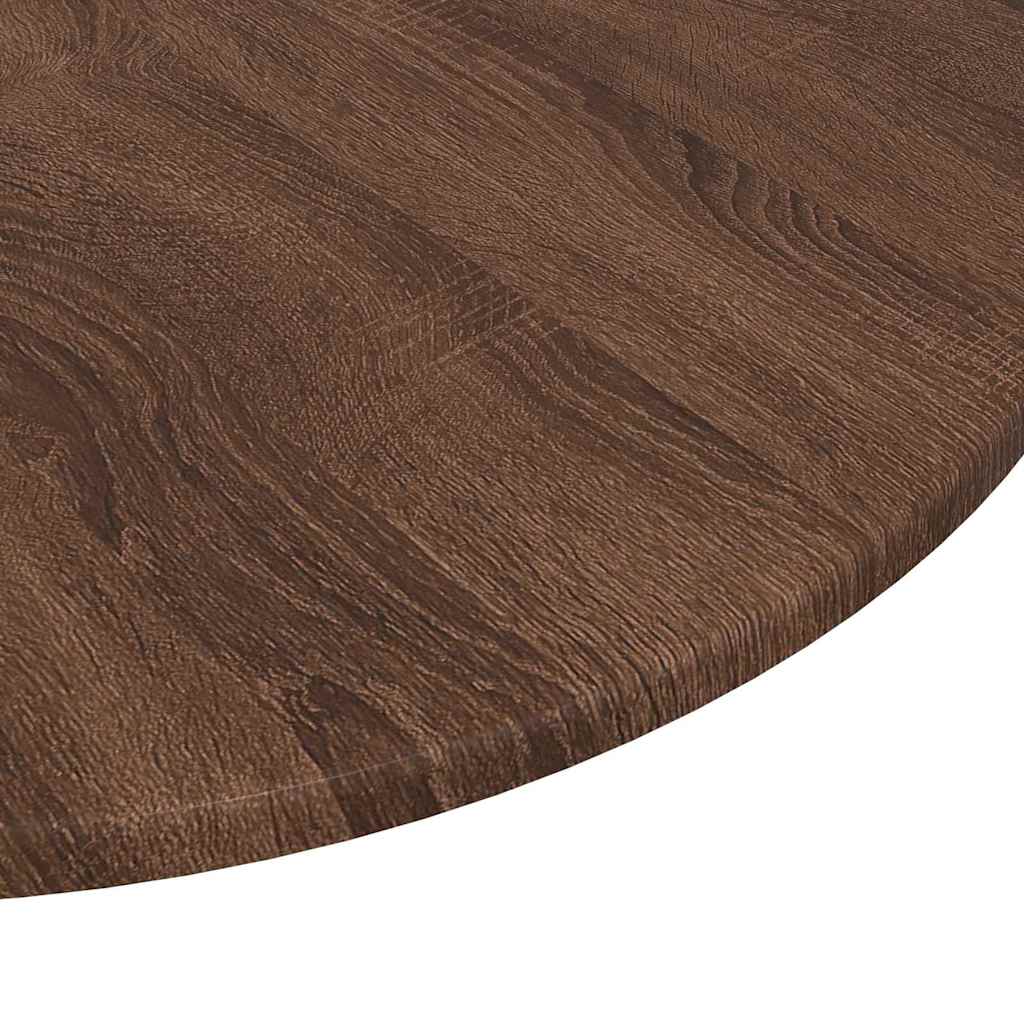 Deska Stolu Ø 70 X 1,5 Cm Kulatý Kompozitní Dřevo Hnědý Dub