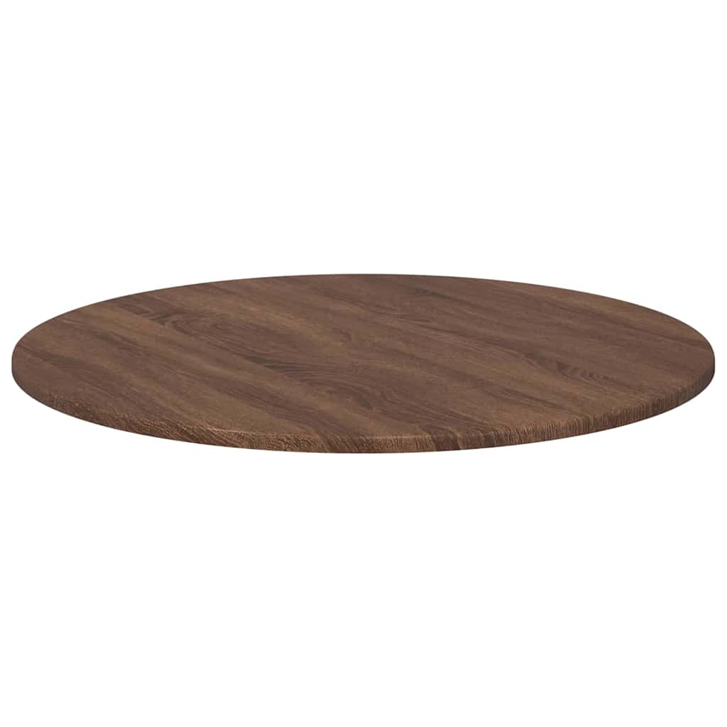 Deska Stolu Ø 70 X 1,5 Cm Kulatý Kompozitní Dřevo Hnědý Dub