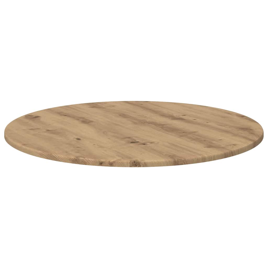 Deska Stolu Ø 70 X 1,5 Cm Kulatý Kompozitní Dřevo Dub Artisan
