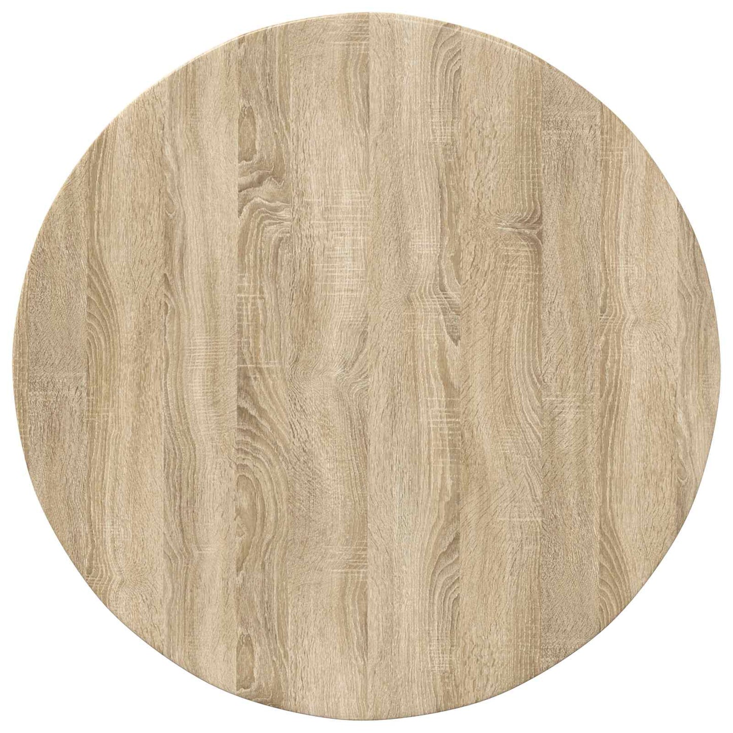 Deska Stolu Ø 80 X 1,5 Cm Kulatý Kompozitní Dřevo Dub Sonoma