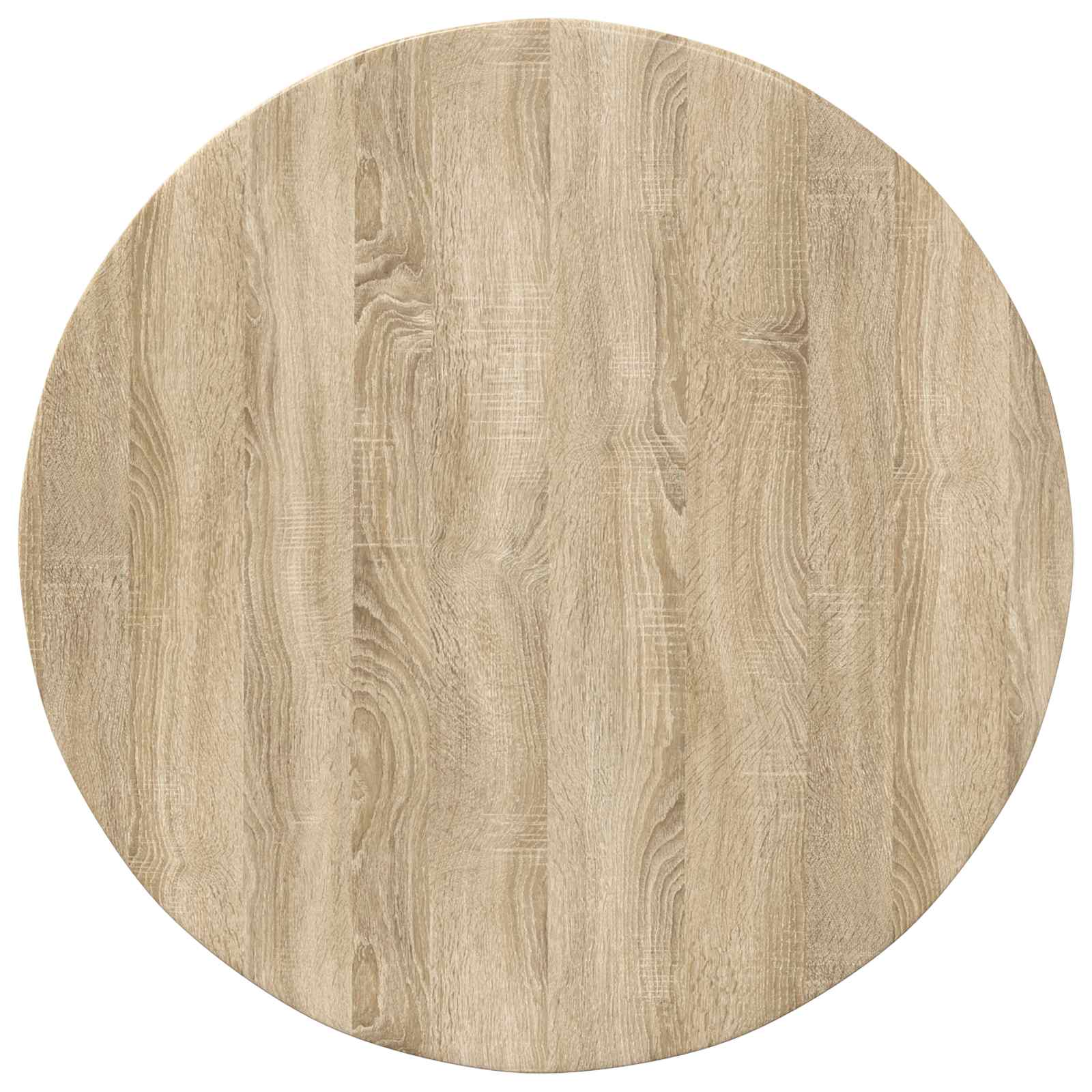 Deska Stolu Ø 80 X 1,5 Cm Kulatý Kompozitní Dřevo Dub Sonoma