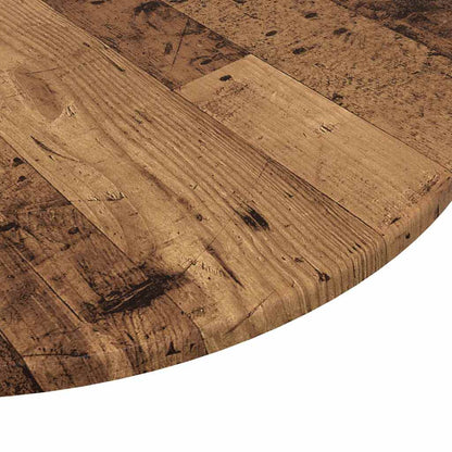 Deska Stolu Ø 80 X 1,5 Cm Kulatý Kompozitní Dřevo Staré Dřevo