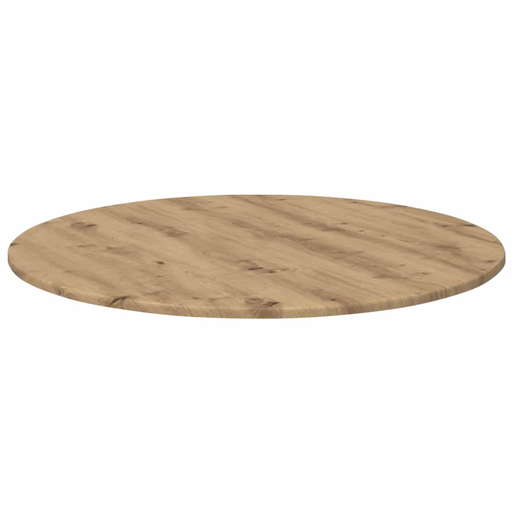 Deska Stolu Ø 80 X 1,5 Cm Kulatý Kompozitní Dřevo Dub Artisan