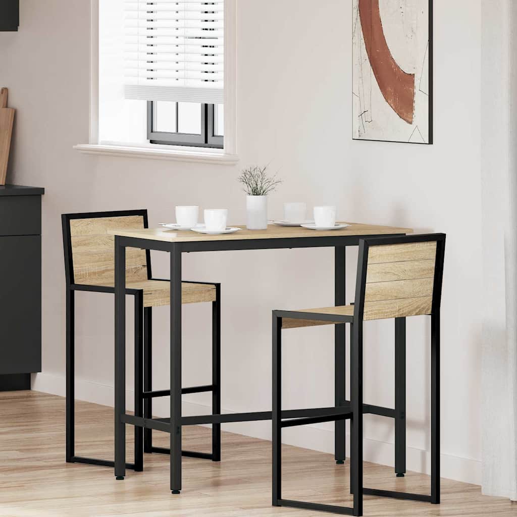 Stůl Sonoma Dub 100 X 50 X 90,5 Cm Inženýrské Dřevo A Ocel