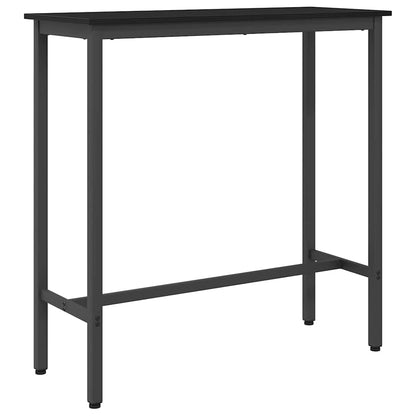 Stůl Černý Dub 100 X 40 X 100,5 Cm Inženýrské Dřevo A Ocel