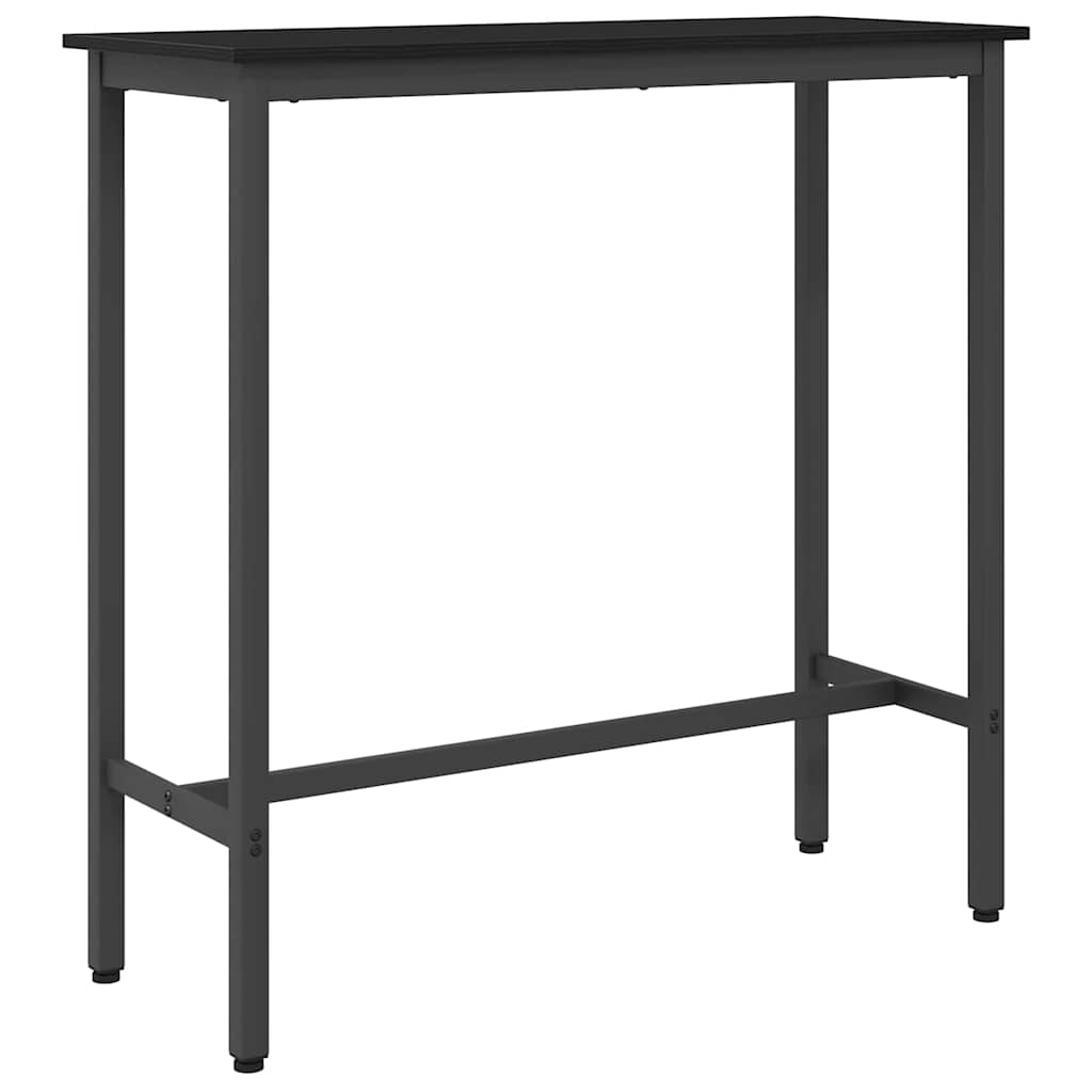 Stůl Černý Dub 100 X 40 X 100,5 Cm Inženýrské Dřevo A Ocel