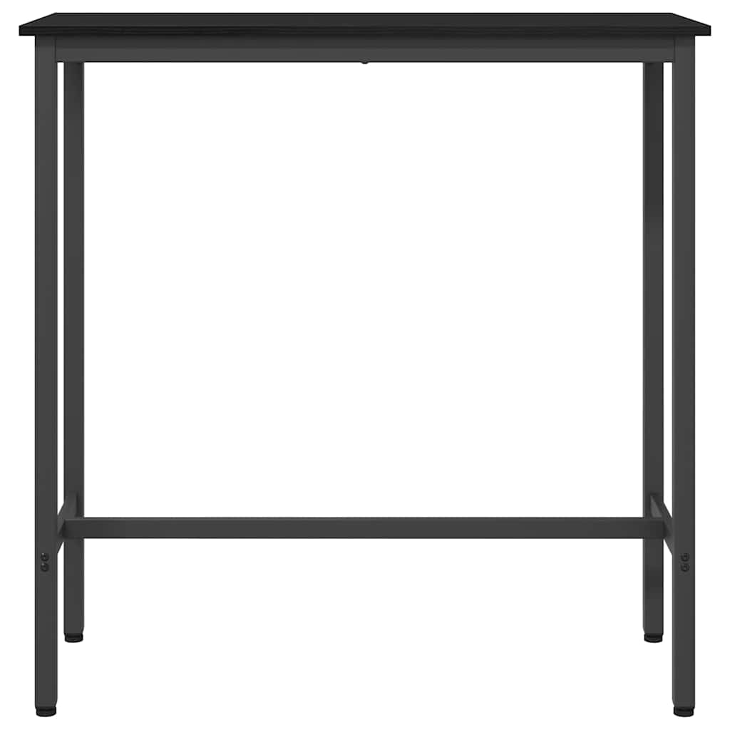Stůl Černý Dub 100 X 40 X 100,5 Cm Inženýrské Dřevo A Ocel