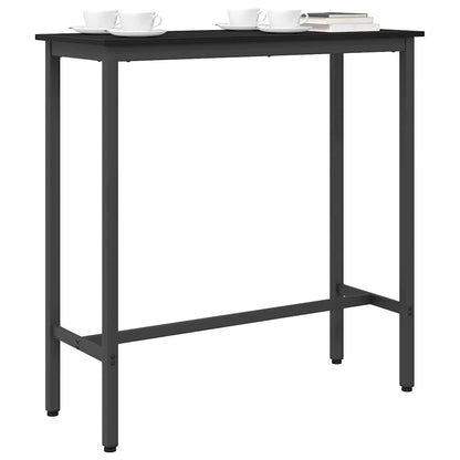 Stůl Černý Dub 100 X 40 X 100,5 Cm Inženýrské Dřevo A Ocel