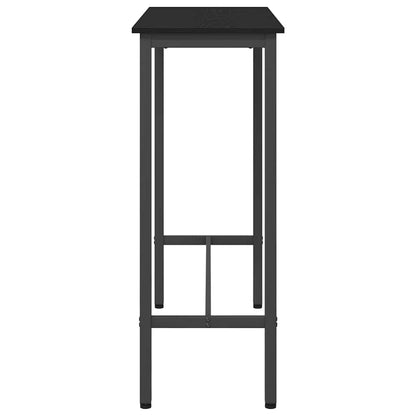 Stůl Černý Dub 100 X 40 X 100,5 Cm Inženýrské Dřevo A Ocel