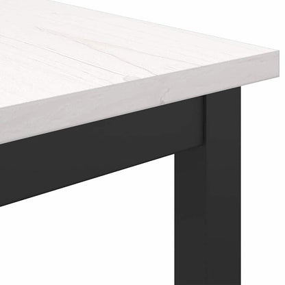 Stůl Bílá 100 X 40 X 101 Cm Inženýrské Dřevo A Ocel