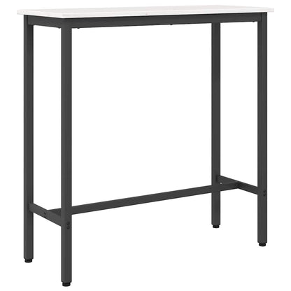 Stůl Bílá 100 X 40 X 101 Cm Inženýrské Dřevo A Ocel