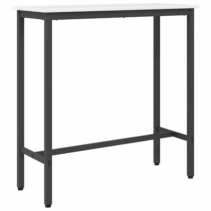 Stůl Bílá 100 X 40 X 101 Cm Inženýrské Dřevo A Ocel