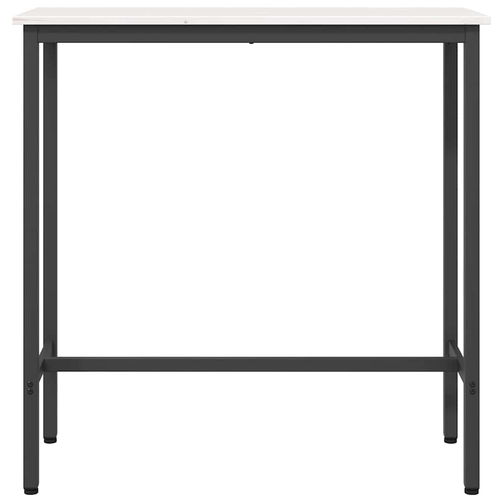 Stůl Bílá 100 X 40 X 101 Cm Inženýrské Dřevo A Ocel