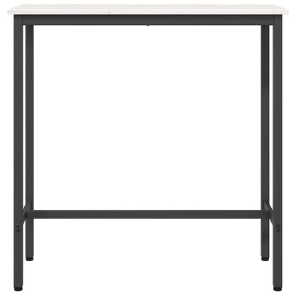 Stůl Bílá 100 X 40 X 101 Cm Inženýrské Dřevo A Ocel