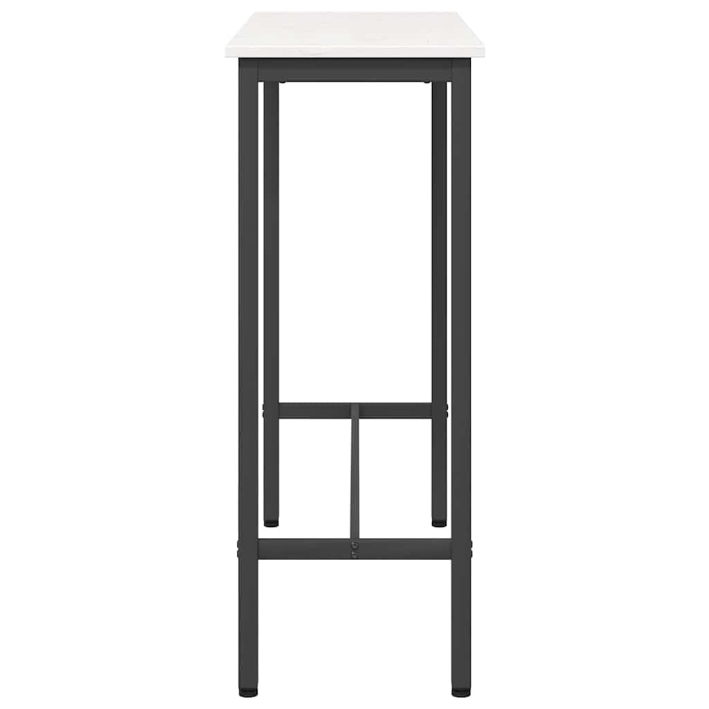 Stůl Bílá 100 X 40 X 101 Cm Inženýrské Dřevo A Ocel