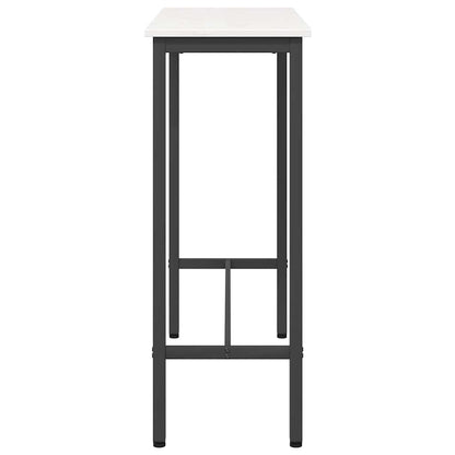 Stůl Bílá 100 X 40 X 101 Cm Inženýrské Dřevo A Ocel