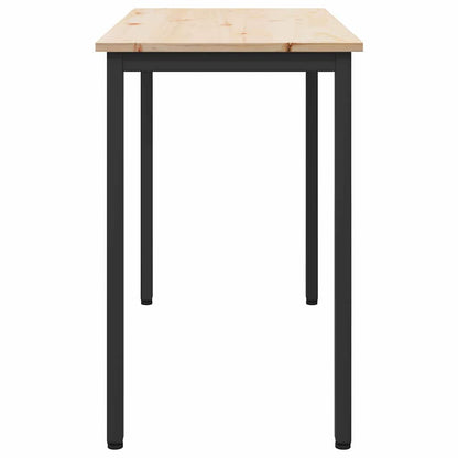 Stůl Přírodní 100 X 50 X 77 Cm Inženýrské Dřevo A Ocel