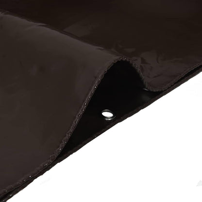 Plachta 650G / M² Hnědá 3 X 5 M Plátno S Pvc Povrchovou Úpravou