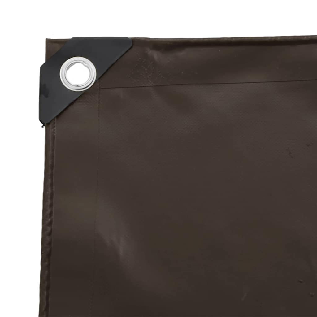Plachta 650G / M² Hnědá 4 X 8 M Plátno S Pvc Povrchovou Úpravou