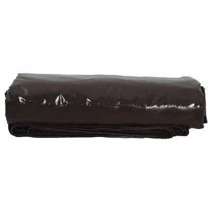 Plachta 650G / M² Hnědá 1,5 X 2 M Plátno S Pvc Povrchovou Úpravou
