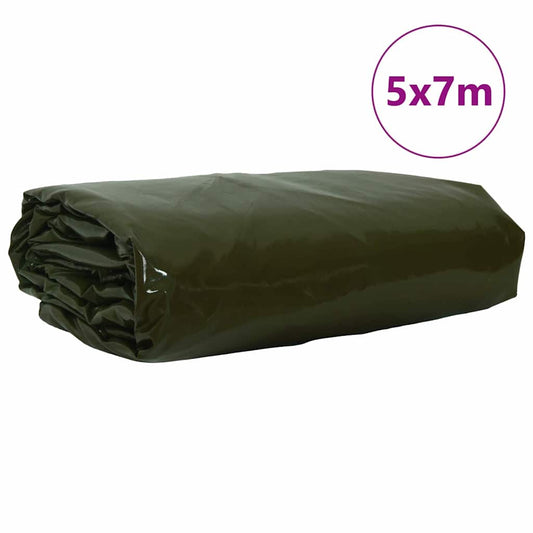 Plachta 650G / M² Olivově Zelená 5 X 7 M