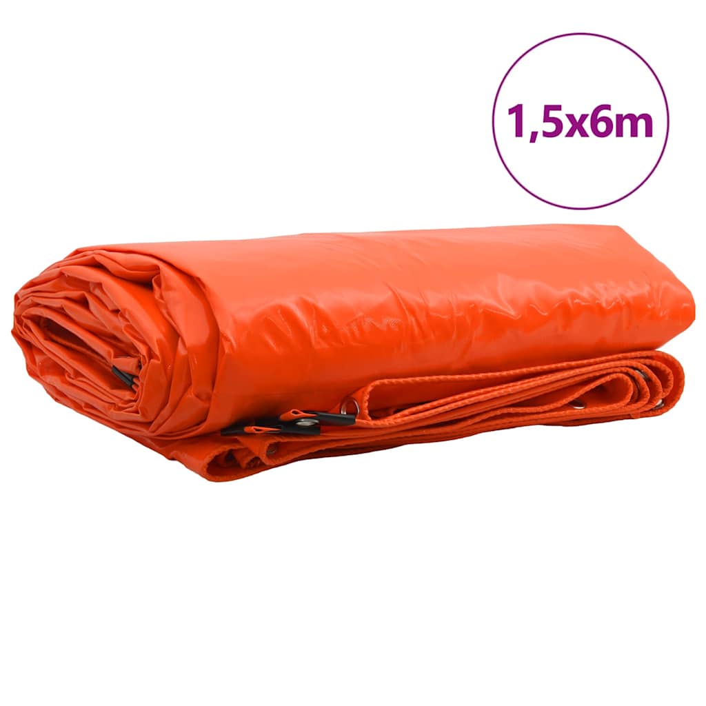 Plachta 650G / M² Oranžová 1,5 X 6 M