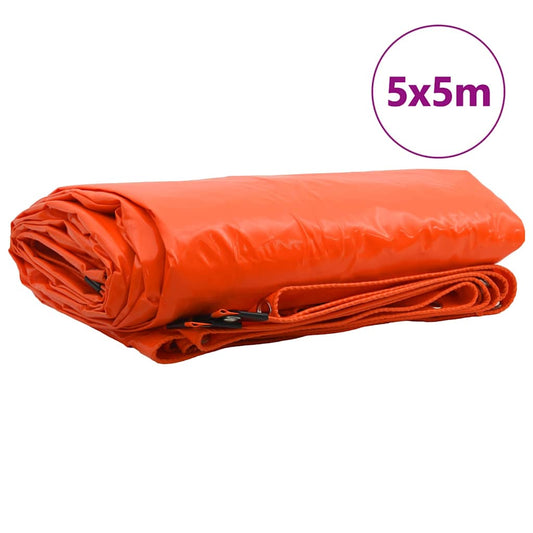 Plachta 650G / M² Oranžová 5 X 5 M